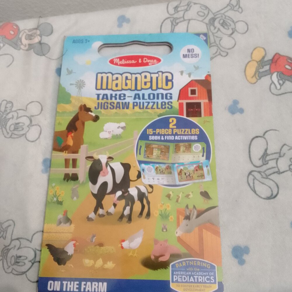 "Melissa & Doug", Magnetic Take-Along Jigsaw Puzzles, 2 Puzzles